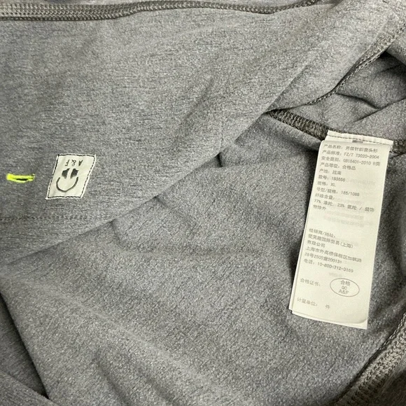 Abercrombie & Fitch Heather Gray Jacket with Neon Yellow Details - Picture 11 of 13